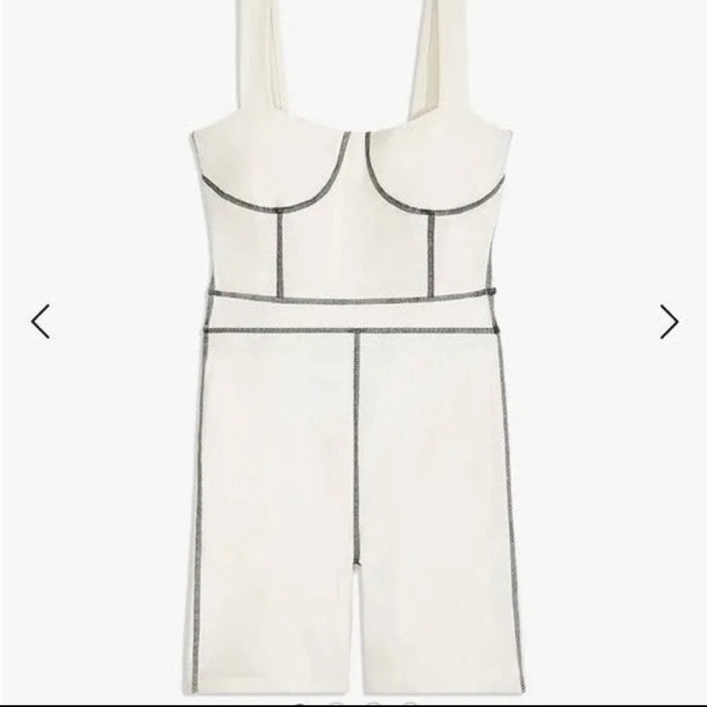 Weworewhat corset workout jumpsuit romper NWT